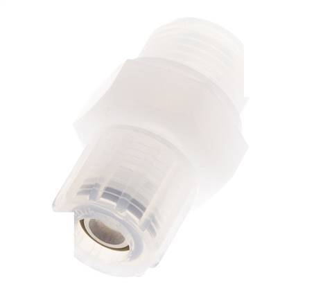 10x8mm & G1/2'' PFA Straight Cutting Fitting with Male Threads 10 bar