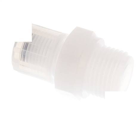 10x8mm & G1/2'' PFA Straight Cutting Fitting with Male Threads 10 bar