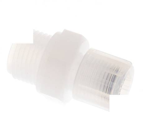 10x8mm & G1/2'' PFA Straight Cutting Fitting with Male Threads 10 bar