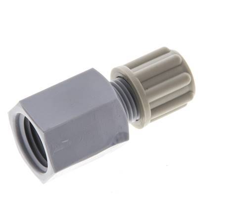 6x4mm & G1/4'' PA Straight Compression Fitting with Female Threads 10 bar [2 Pieces]