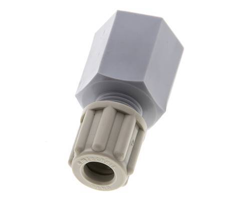 6x4mm & G1/4'' PA Straight Compression Fitting with Female Threads 10 bar [2 Pieces]