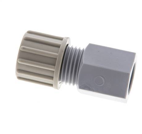 10x8mm & G1/4'' PA Straight Compression Fitting with Female Threads 10 bar