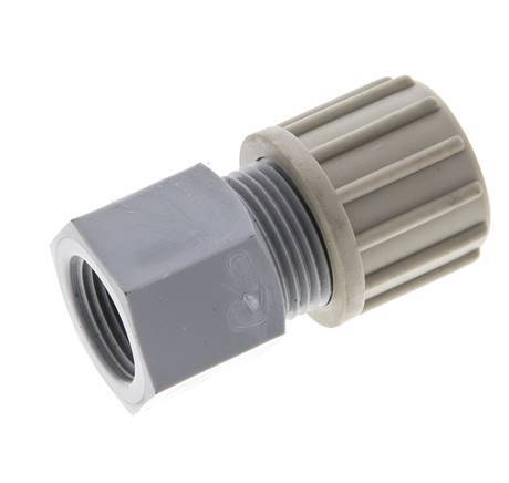 14x12mm & G3/8'' PA Straight Compression Fitting with Female Threads 10 bar