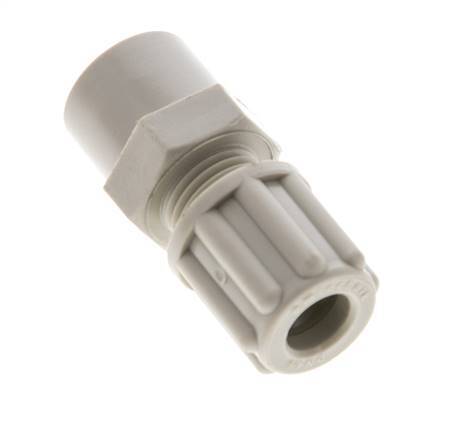 6x4mm & G1/8'' PP Straight Compression Fitting with Female Threads 10 bar