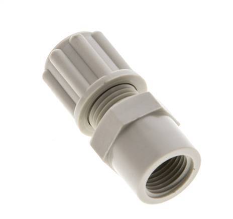6x4mm & G1/8'' PP Straight Compression Fitting with Female Threads 10 bar