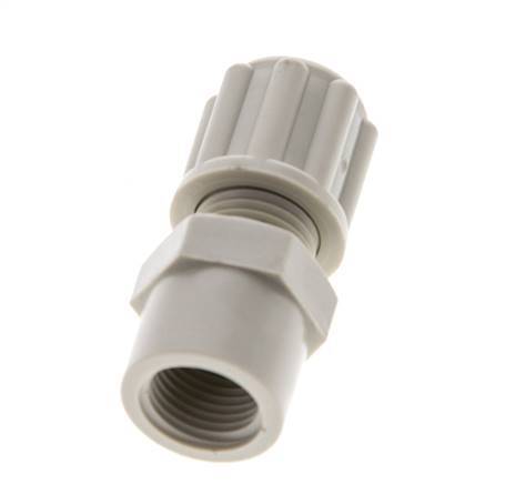 6x4mm & G1/8'' PP Straight Compression Fitting with Female Threads 10 bar