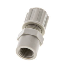 6x4mm & G1/8'' PP Straight Compression Fitting with Female Threads 10 bar