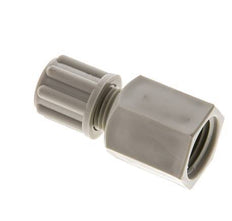 6x4mm & G1/4'' PP Straight Compression Fitting with Female Threads 10 bar