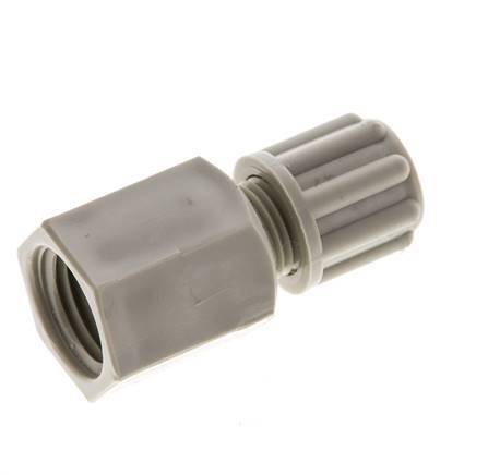 6x4mm & G1/4'' PP Straight Compression Fitting with Female Threads 10 bar