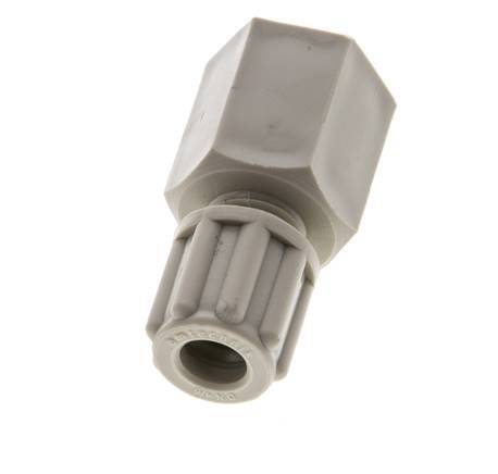 6x4mm & G1/4'' PP Straight Compression Fitting with Female Threads 10 bar