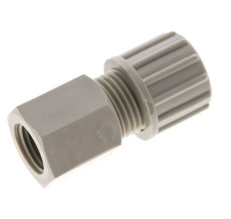 10x8mm & G1/4'' PP Straight Compression Fitting with Female Threads 10 bar