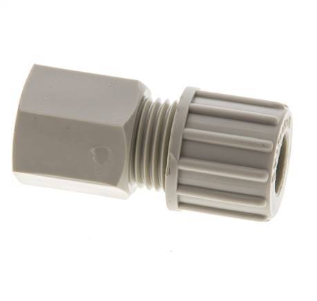 10x8mm & G1/4'' PP Straight Compression Fitting with Female Threads 10 bar