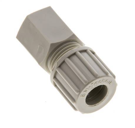 10x8mm & G1/4'' PP Straight Compression Fitting with Female Threads 10 bar