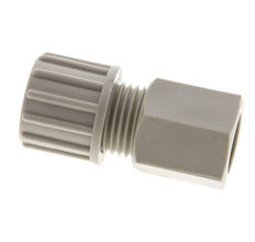 10x8mm & G1/4'' PP Straight Compression Fitting with Female Threads 10 bar