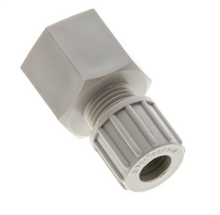 10x8mm & G1/2'' PP Straight Compression Fitting with Female Threads 10 bar