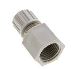 10x8mm & G1/2'' PP Straight Compression Fitting with Female Threads 10 bar