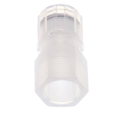 12x10mm & G3/8'' PFA Straight Cutting Fitting with Female Threads 10 bar