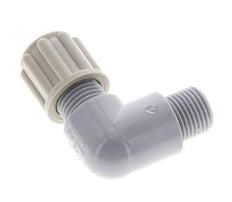 6x4mm & G1/8'' PA Elbow Compression Fitting with Male Threads 10 bar [5 Pieces]