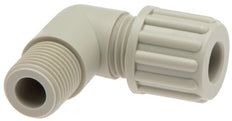6x4mm & G1/8'' PA Elbow Compression Fitting with Male Threads 10 bar [5 Pieces]