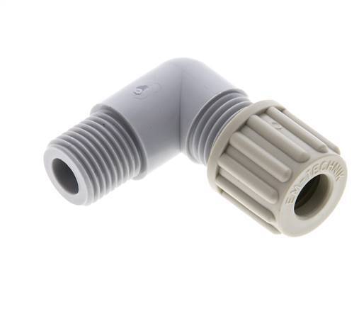8x6mm & G1/4'' PA Elbow Compression Fitting with Male Threads 10 bar [2 Pieces]