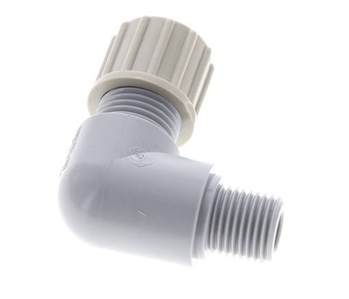10x8mm & G1/4'' PA Elbow Compression Fitting with Male Threads 10 bar