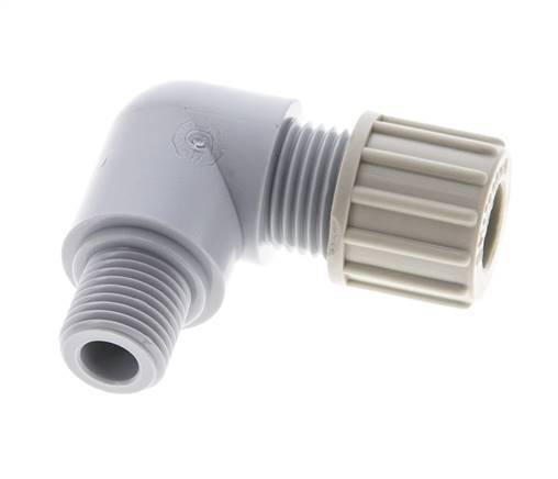 10x8mm & G1/4'' PA Elbow Compression Fitting with Male Threads 10 bar