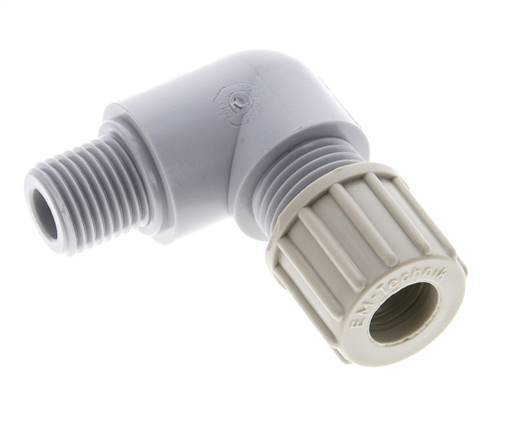 10x8mm & G1/4'' PA Elbow Compression Fitting with Male Threads 10 bar