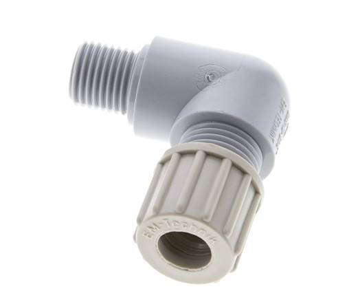 10x8mm & G1/4'' PA Elbow Compression Fitting with Male Threads 10 bar