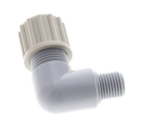 12x10mm & G1/4'' PA Elbow Compression Fitting with Male Threads 10 bar