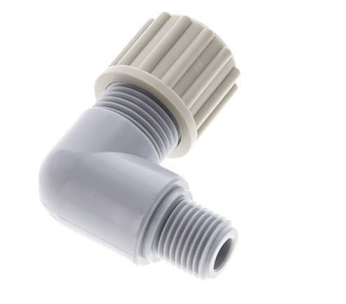 12x10mm & G1/4'' PA Elbow Compression Fitting with Male Threads 10 bar