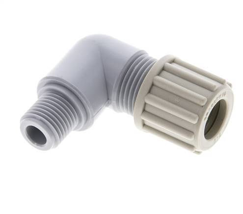 12x10mm & G1/4'' PA Elbow Compression Fitting with Male Threads 10 bar