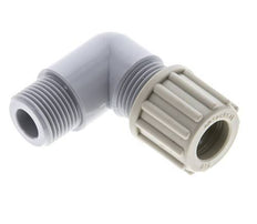 12x10mm & G3/8'' PA Elbow Compression Fitting with Male Threads 10 bar