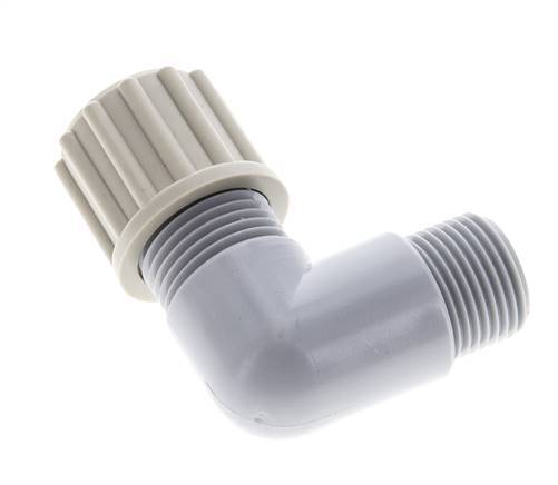 12x10mm & G3/8'' PA Elbow Compression Fitting with Male Threads 10 bar