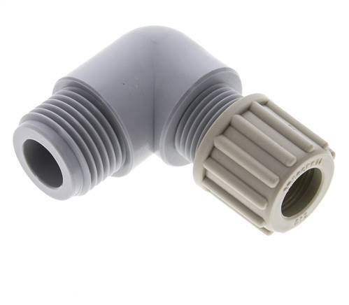 12x9mm & G1/2'' PA Elbow Compression Fitting with Male Threads 10 bar