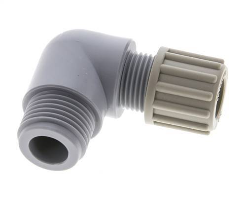 12x9mm & G1/2'' PA Elbow Compression Fitting with Male Threads 10 bar