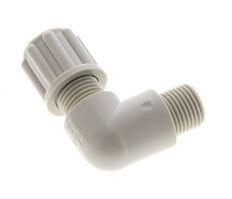 6x4mm & G1/8'' PP Elbow Compression Fitting with Male Threads 10 bar [2 Pieces]