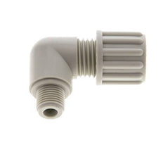 8x6mm & G1/8'' PP Elbow Compression Fitting with Male Threads 10 bar