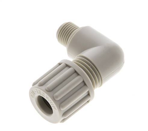 8x6mm & G1/8'' PP Elbow Compression Fitting with Male Threads 10 bar
