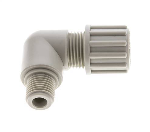 12x10mm & G1/4'' PP Elbow Compression Fitting with Male Threads 10 bar