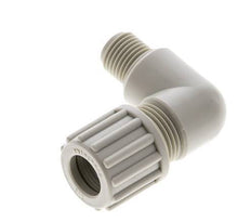 12x10mm & G1/4'' PP Elbow Compression Fitting with Male Threads 10 bar