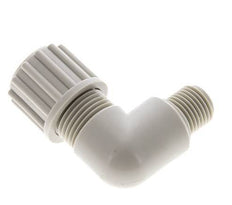 12x10mm & G1/4'' PP Elbow Compression Fitting with Male Threads 10 bar
