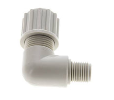 12x10mm & G1/4'' PP Elbow Compression Fitting with Male Threads 10 bar