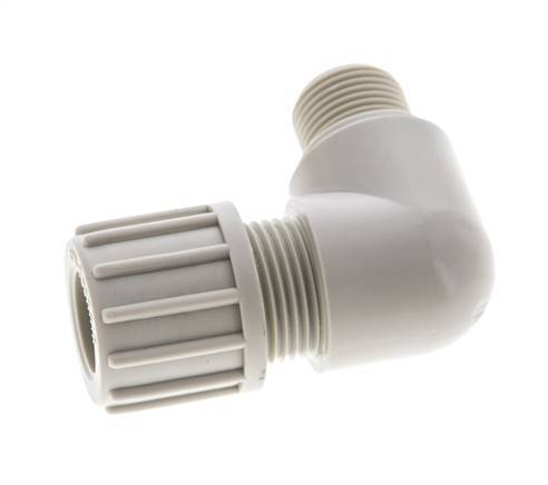 14x12mm & G3/8'' PP Elbow Compression Fitting with Male Threads 10 bar