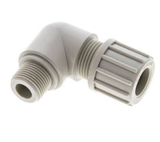 14x12mm & G3/8'' PP Elbow Compression Fitting with Male Threads 10 bar