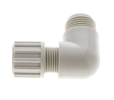 12x9mm & G1/2'' PP Elbow Compression Fitting with Male Threads 10 bar