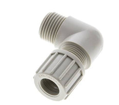 6x4mm & G1/4'' PVDF Elbow Compression Fitting with Male Threads 10 bar