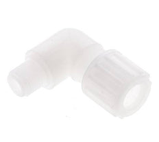 12x10mm & G1/4'' PVDF Elbow Compression Fitting with Male Threads 10 bar