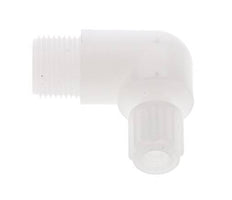 10x8mm & G3/8'' PVDF Elbow Compression Fitting with Male Threads 10 bar