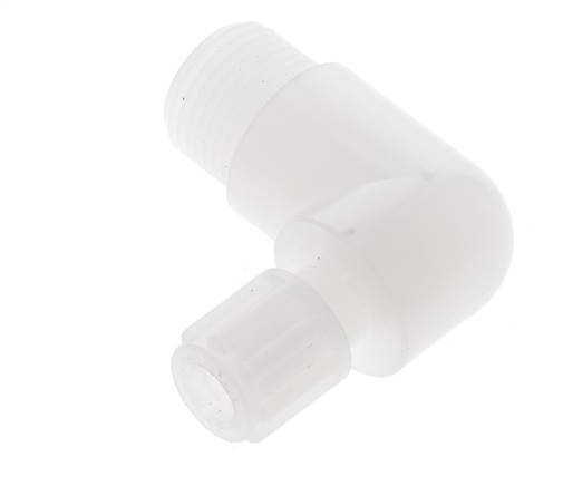 6x4mm & G1/2'' PVDF Elbow Compression Fitting with Male Threads 10 bar