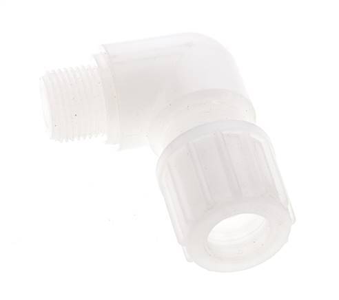 14x12mm & G3/8'' PVDF Elbow Compression Fitting with Male Threads 10 bar